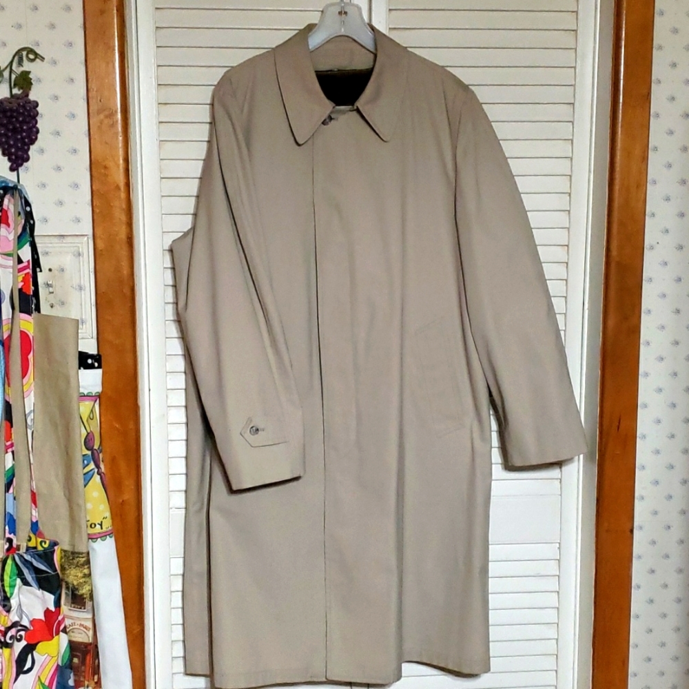 Men's London Fog Trench Coat 42 Long